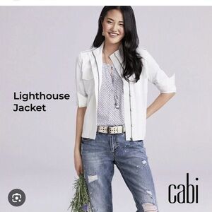 Cabi White Lighthouse Jacket size L